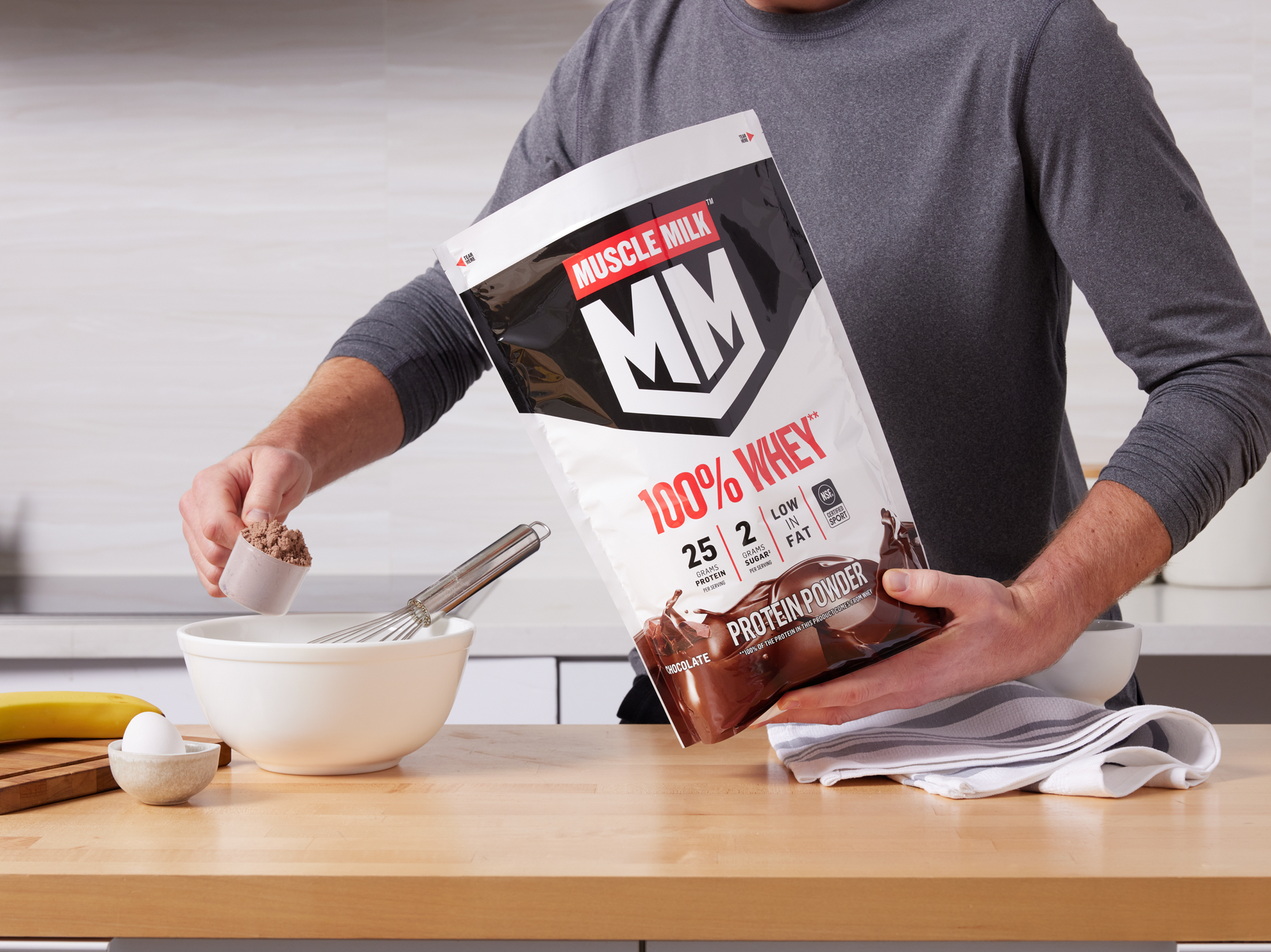 Muscle Milk 100% Whey - Chocolate - 5 lb - PDP Detail 3