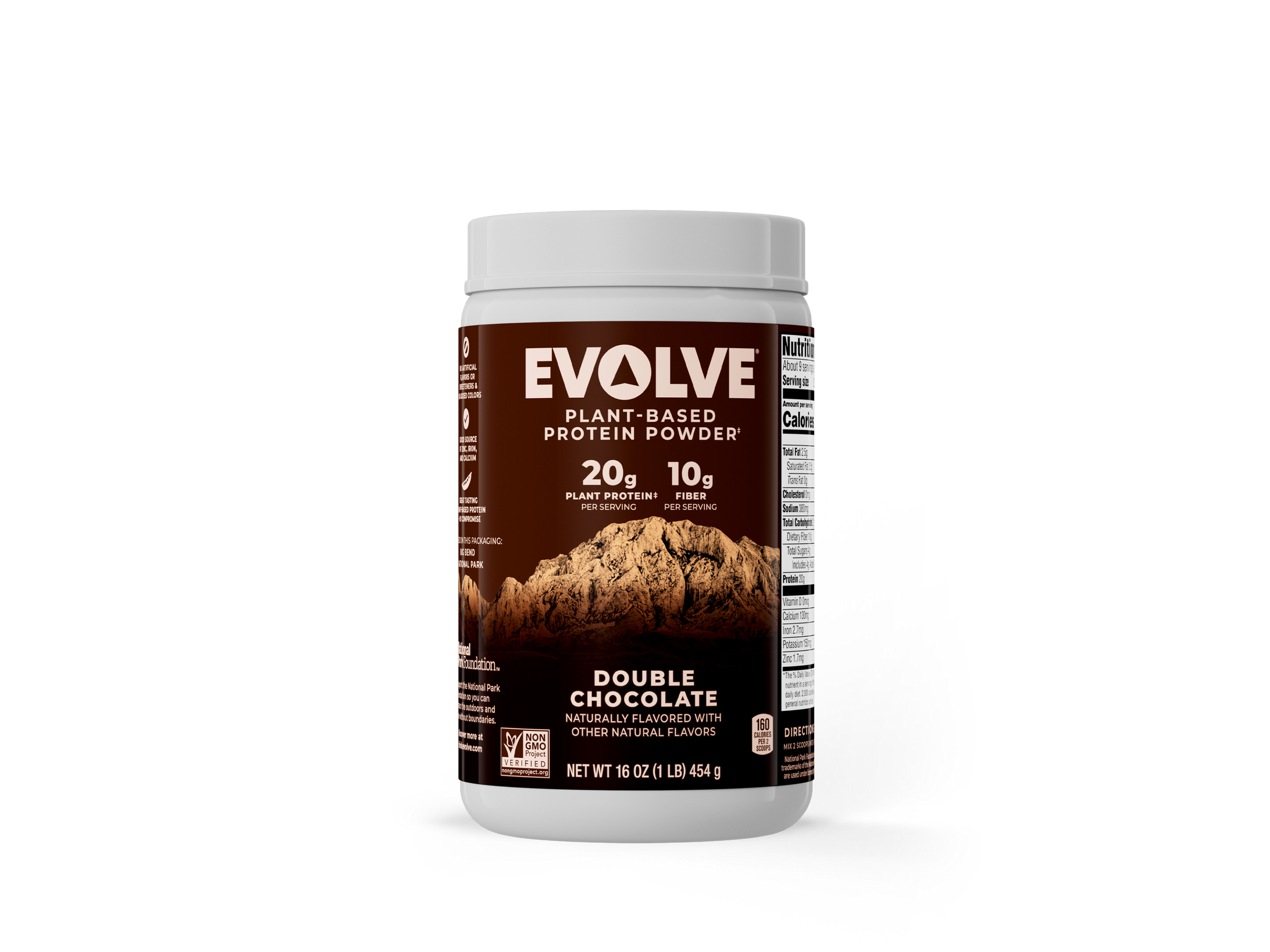 Evolve Protein Powder - Double Chocolate - 1 lb - PDP Hero 2