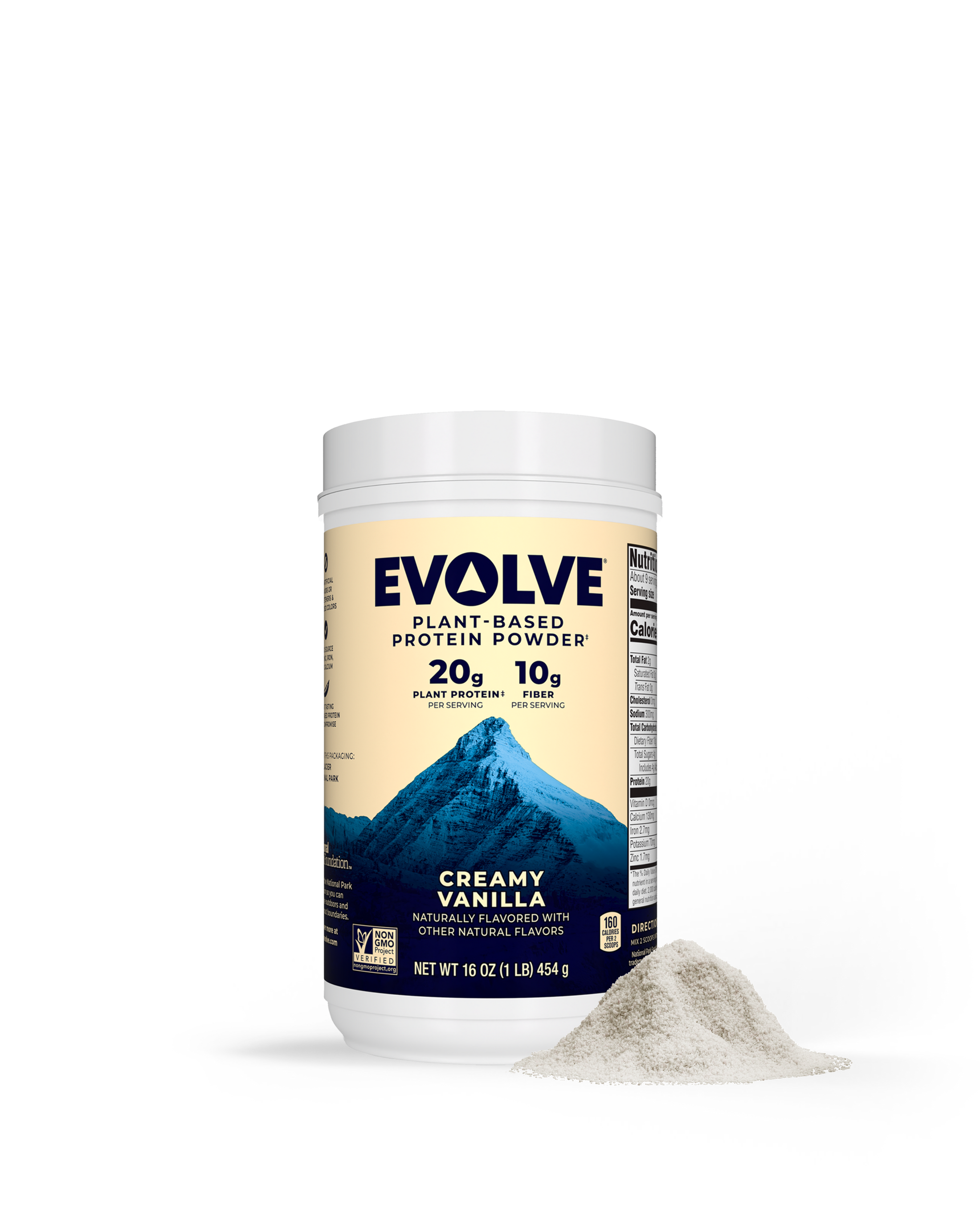 Evolve protein 1 pound canister creamy vanilla
