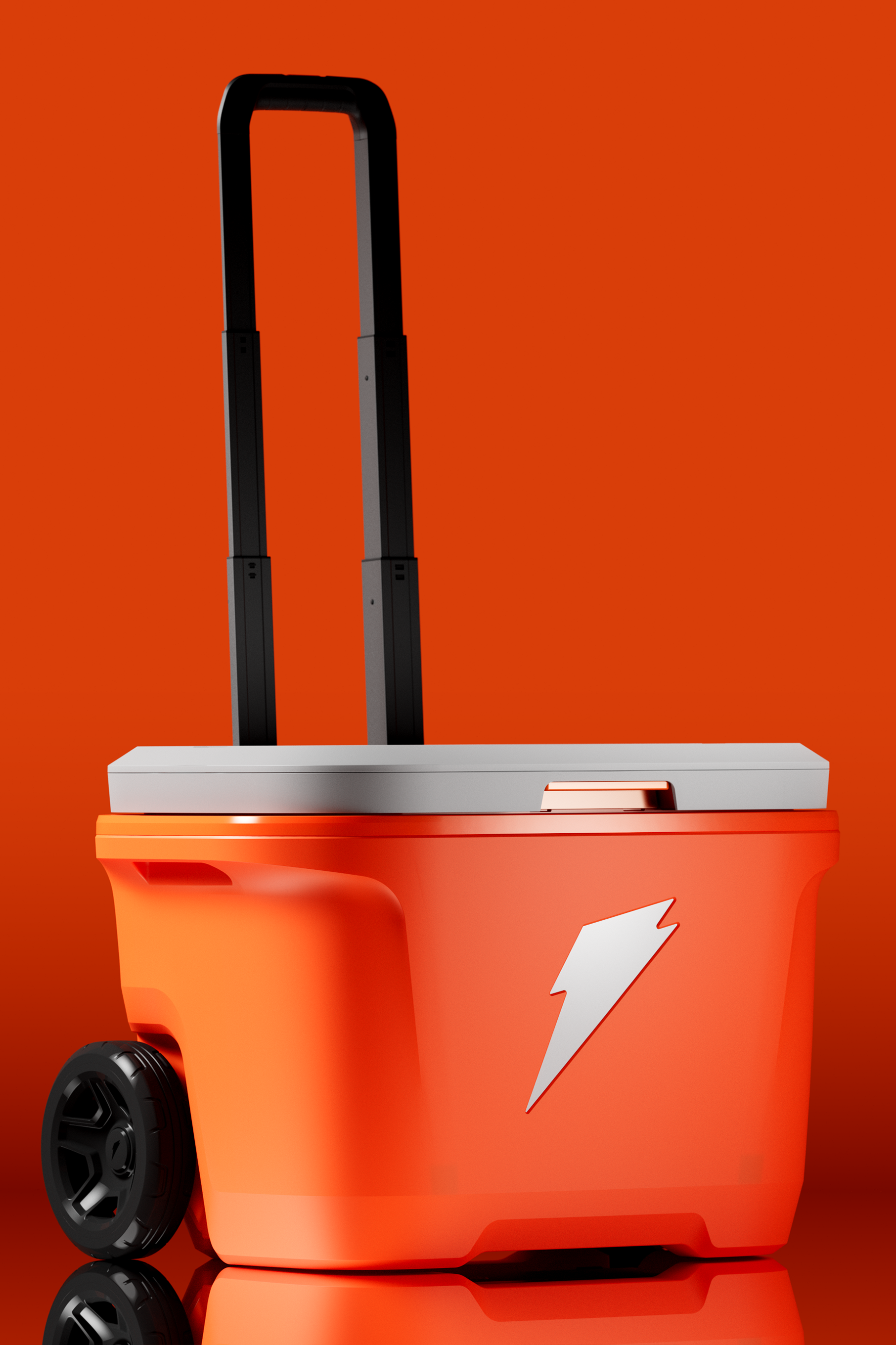 Huddle Rolling Cooler - Orange - PDP Detail 2