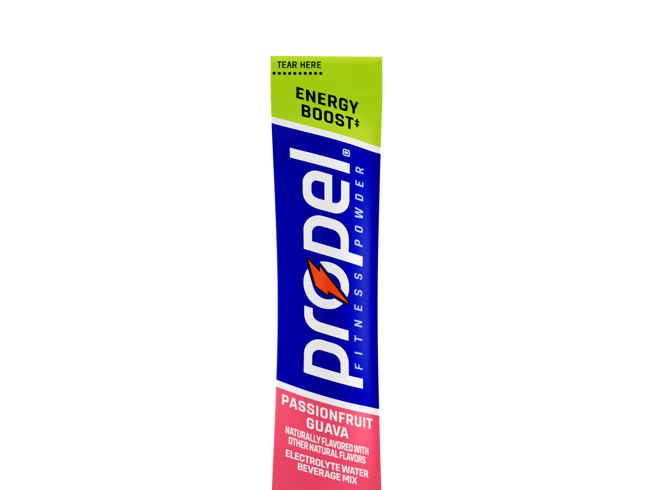 Propel Energy Boost - Passionfruit Guava - Single Serve - PDP Hero 1