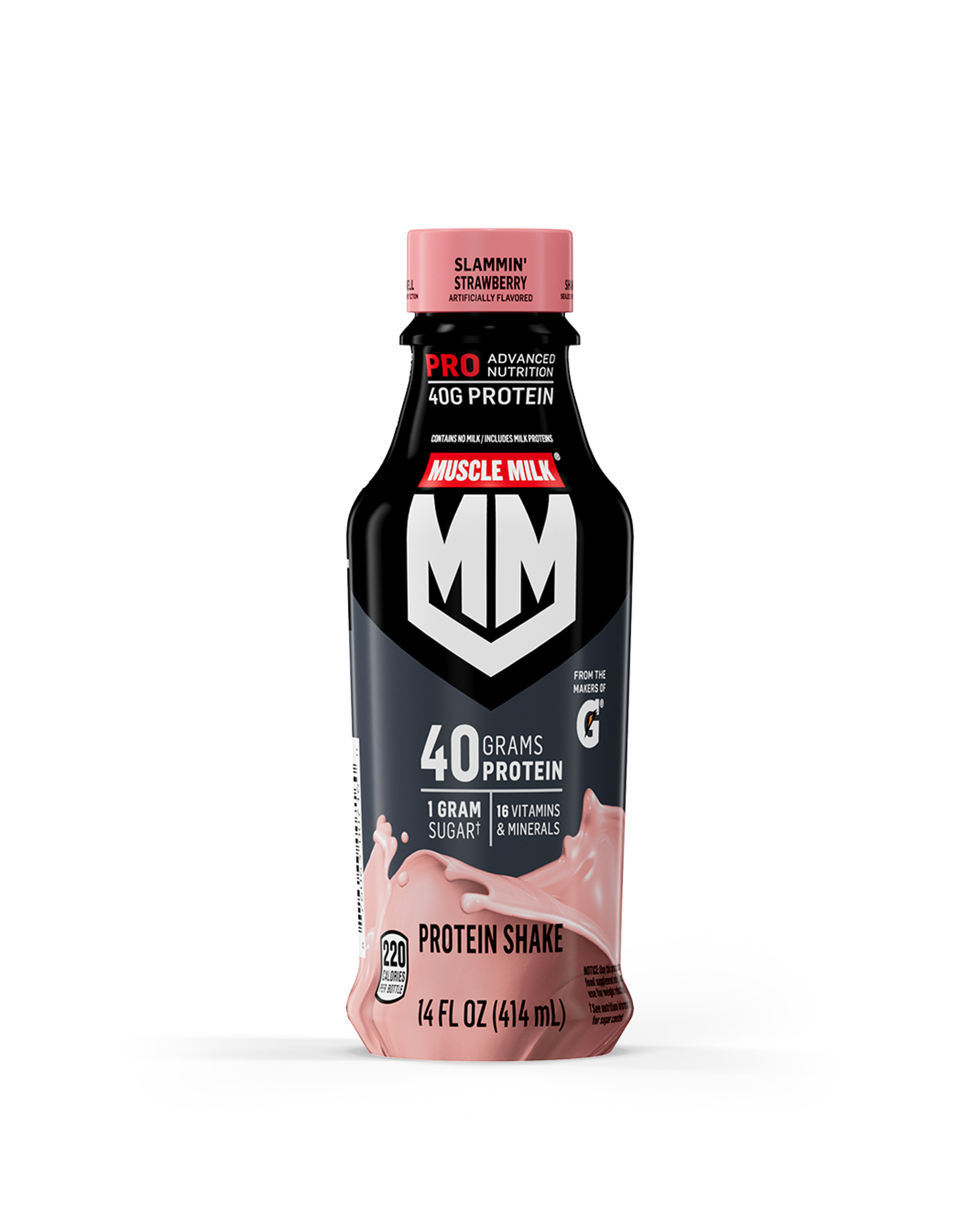 muscle milk pro advanced nutrition protein shake slammin' strawberry