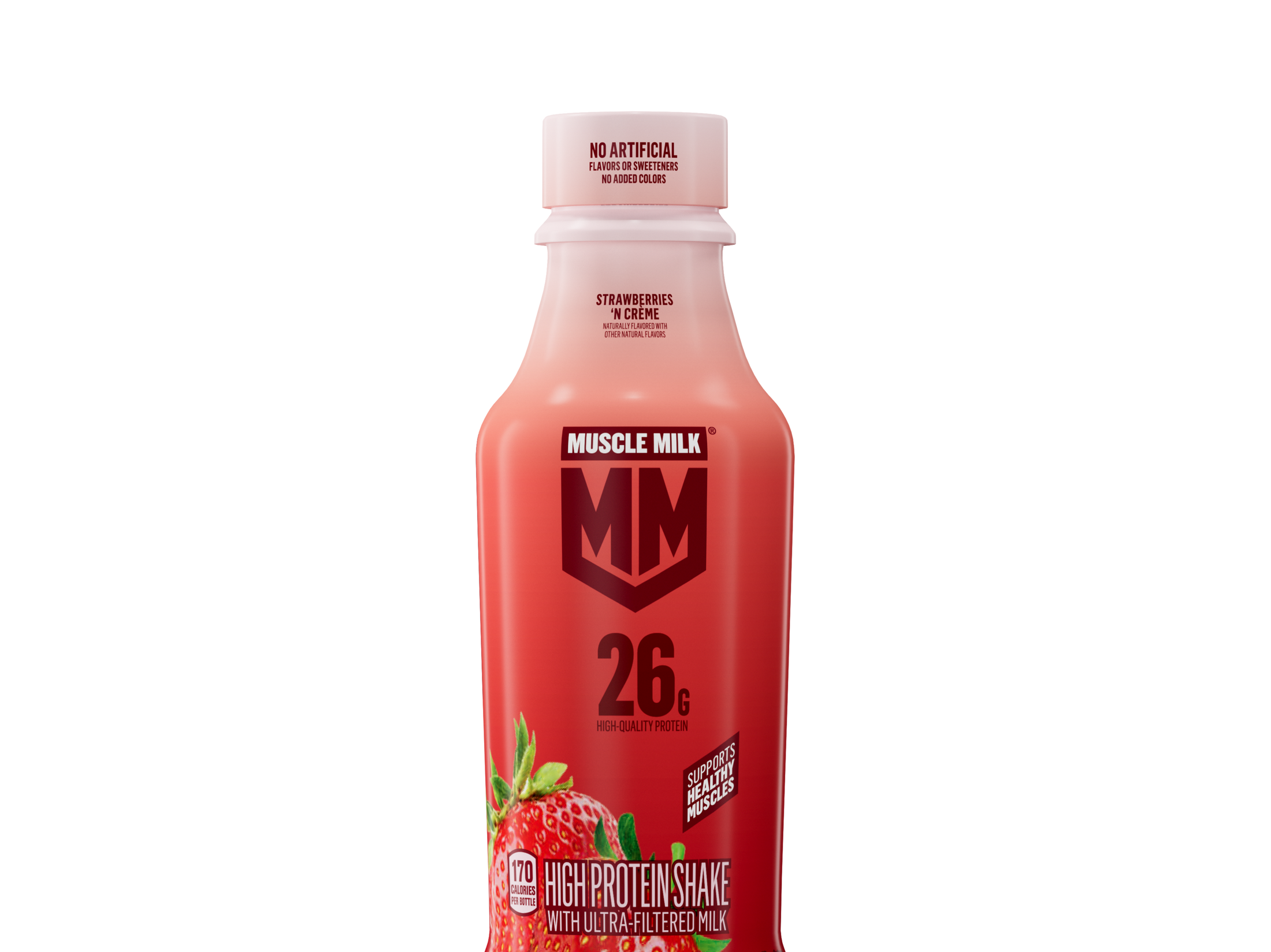Muscle Milk Protein Shake - Strawberries 'n Crème - PDP Hero 1